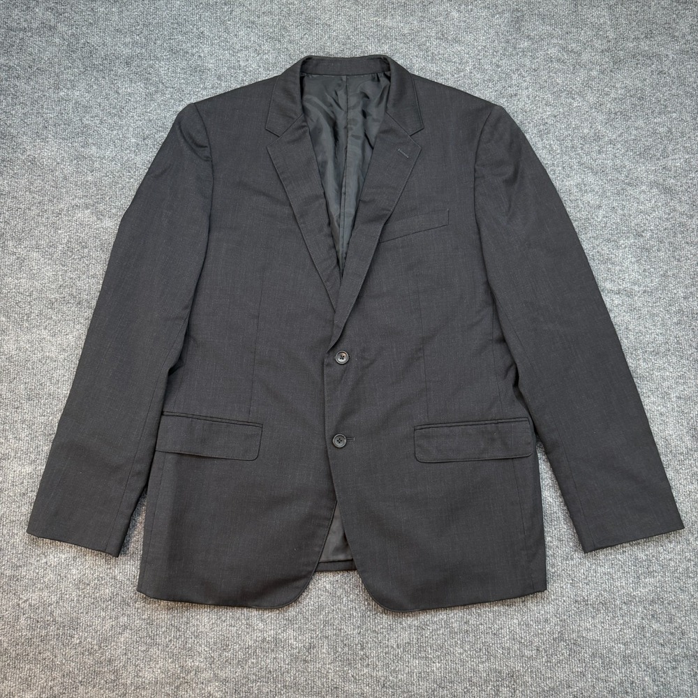 Bonobos Black 97% Wool 3% Lycra 2 Button Sport Blazer Size 44R